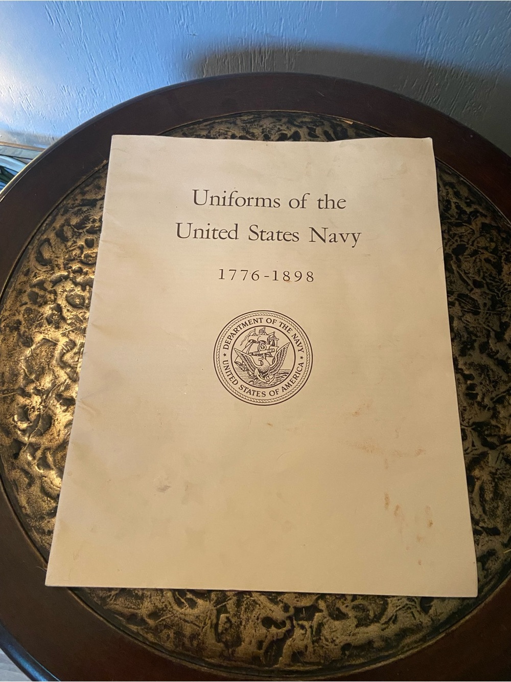 Uniforms of the United States Navy 1776-1898 Coffee Table Book - White